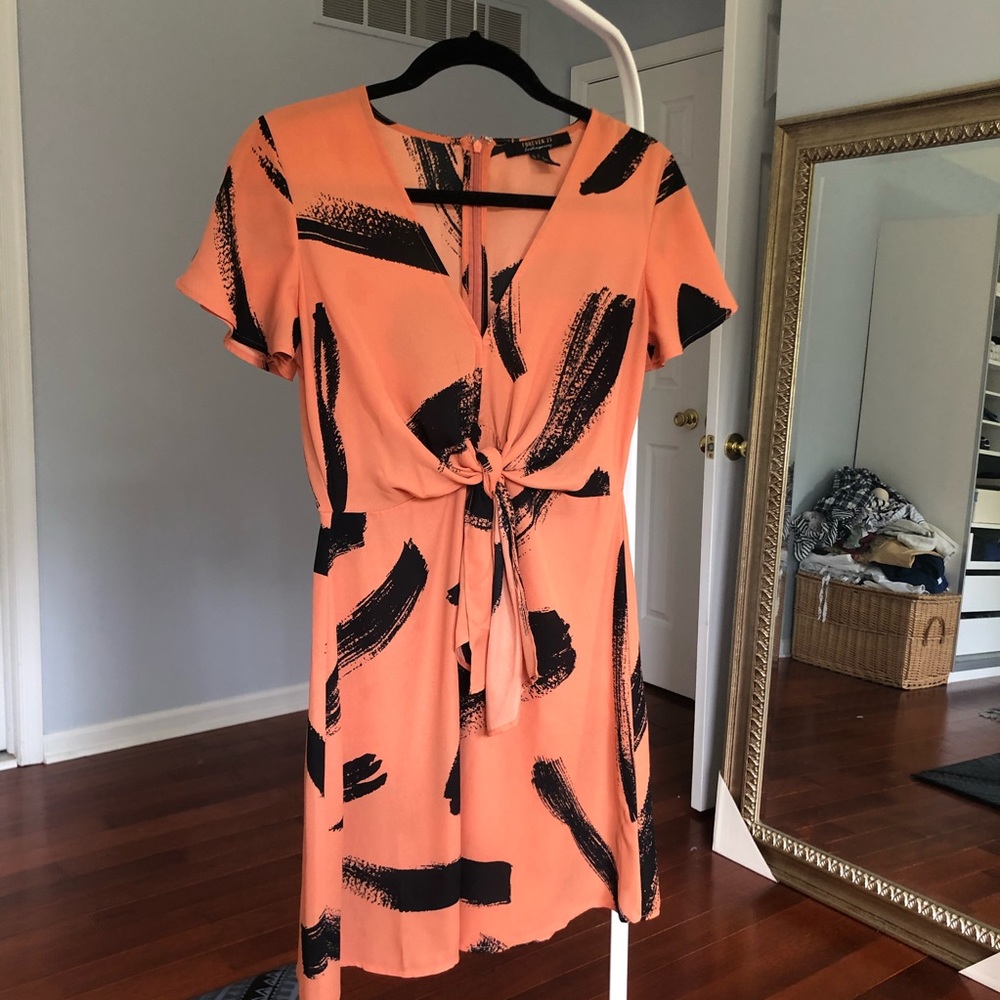 Forever 21 Front Tie Mini Dress